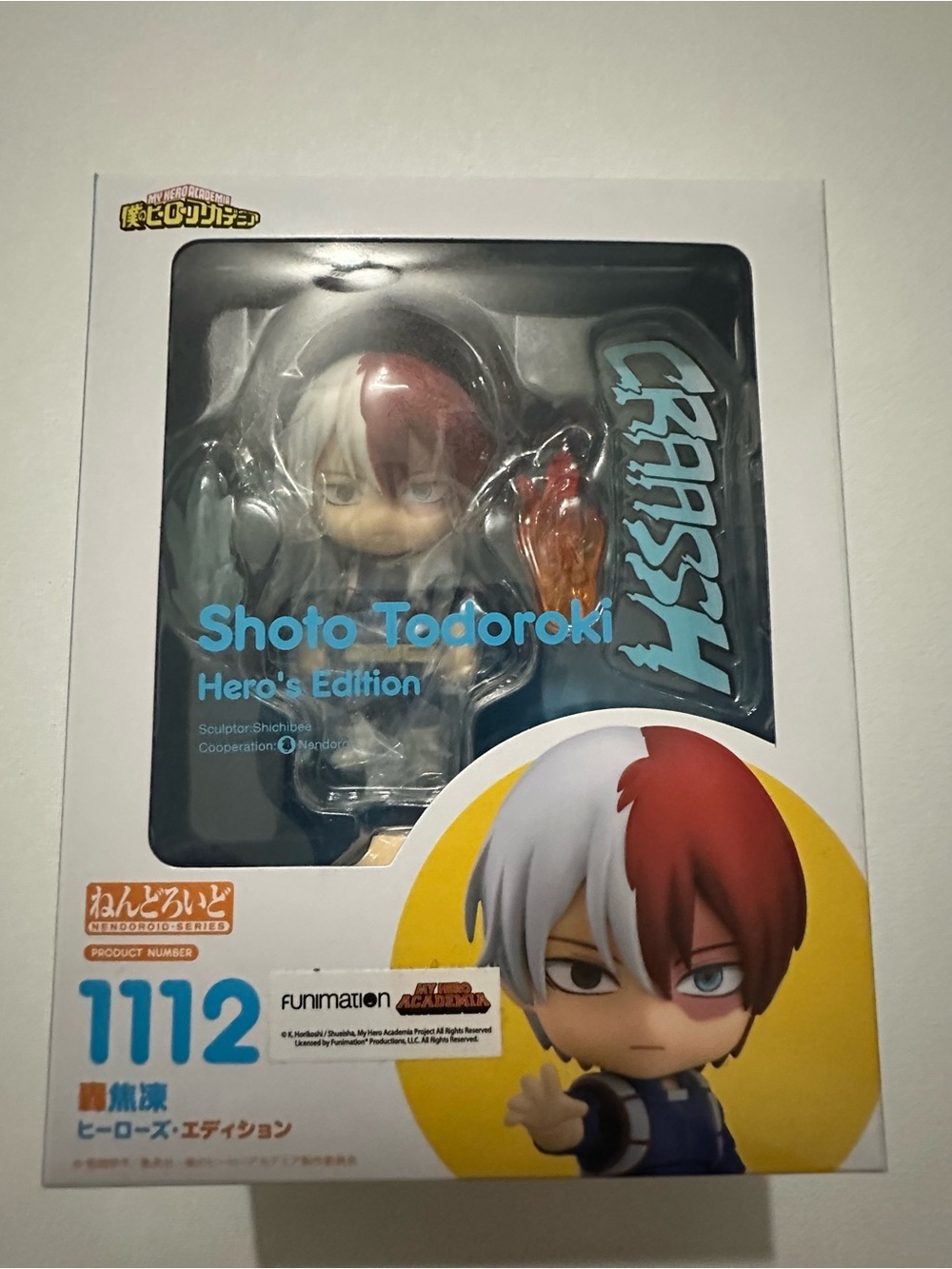 My Hero Academia Shoto Todoroki Hero's Edition Nendoroid Action Figure 1112 New
